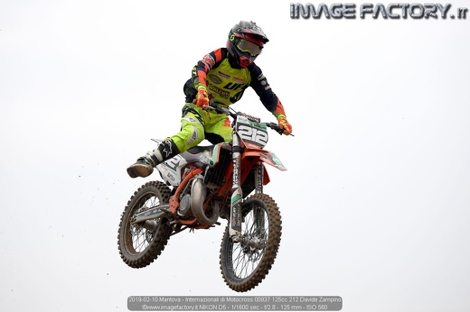 2019-02-10 Mantova - Internazionali di Motocross 00937 125cc 212 Davide Zampino
